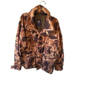 Columbia Jacket Med Camo Camouflage Radical Sleeve Pockets Outside Inside Coat